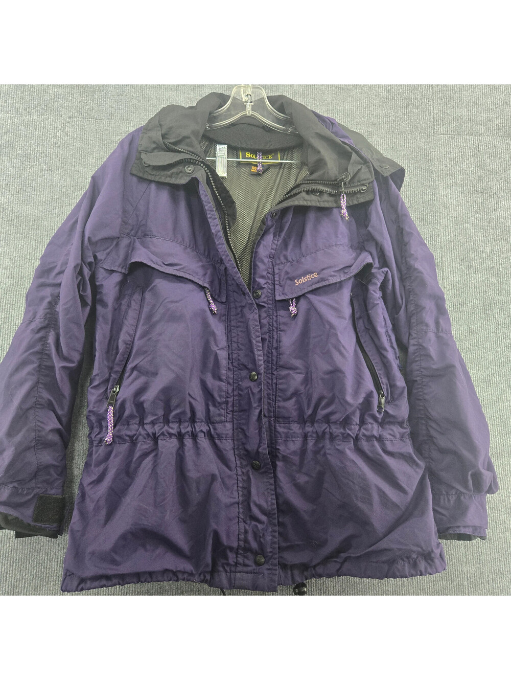 Solstice Gore-Tex Women's Large Purple Ski Jacket Coat Liner Hooded Jacket